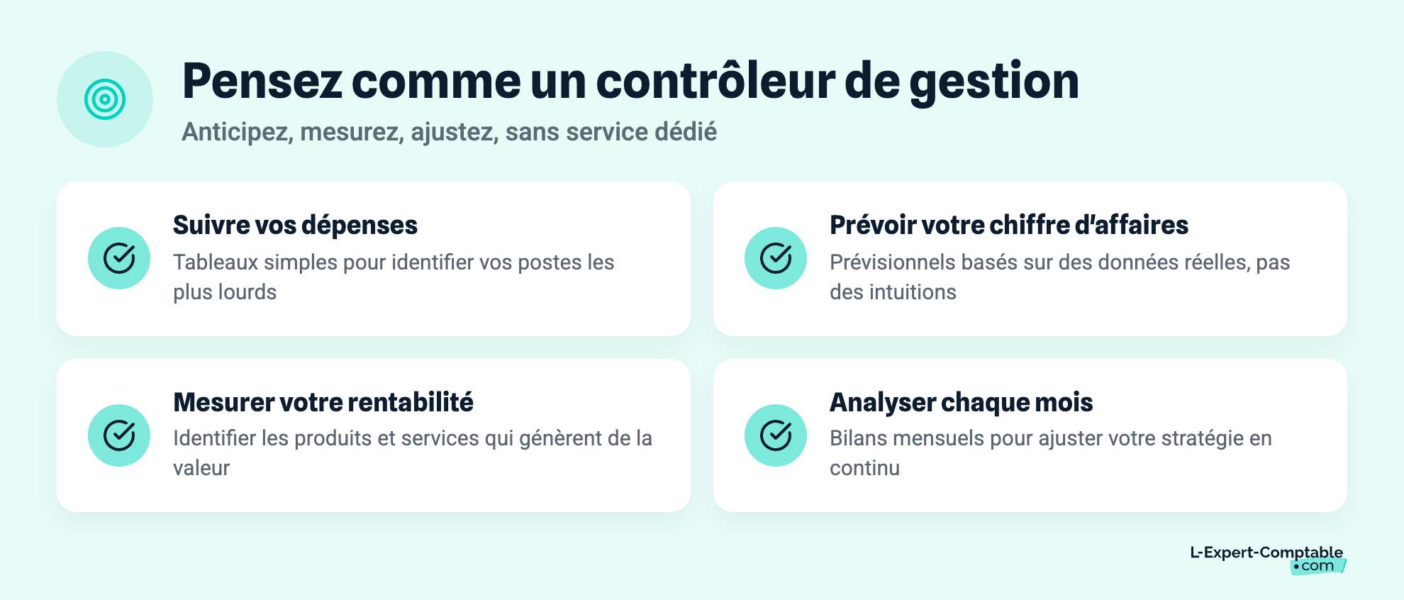 Pensez comme un contrôleur de gestion